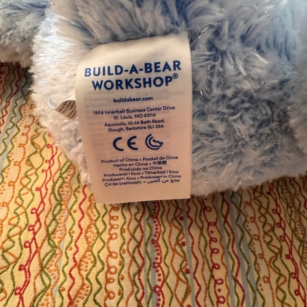 Build A Bear BAB Disney Frozen Elsa Teddy Bear Plush Stuffed Animal Blue 16
